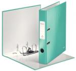 Leitz Biblioraft 180° WOW, carton laminat, partial reciclat, certificare FSC, A4, 52 mm, Leitz turcoaz E10060051 (10060051)