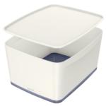 Leitz Cutie pentru depozitare MyBox mare cu capac Leitz alb/gri E52161001 (52161001)