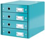 Leitz Suport cu 4 sertare Click & Store WOW Leitz turcoaz metalizat E60490051 (60490051)