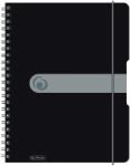 Herlitz Caiet de birou A4, 80 file, aritmetica, coperta PP cu elastic, negru, Herlitz HZ11293073 (11293073)