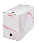 Esselte Cutie depozitare si arhivare Standard, carton, 100% reciclat, certificare FSC, reciclabil, 200 mm, alb, Esselte E128701 (128701)