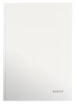 Leitz Caiet de birou WOW, carton laminat, coperta dura, certificare FSC, reciclabil, A4, 80 coli, matematica, Leitz alb E46261001 (46261001)