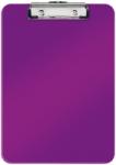 LEITZ Clipboard simplu WOW, PS, A4, 80 coli, Leitz, mov metalizat, Leitz E39710062 (39710062)