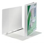 Leitz Caiet mecanic Panorama, PP/PP, partial reciclat, certificare FSC, A4 MAXI, mecanism 4RR, inel 16 mm, alb, Leitz E42820001 (42820001)