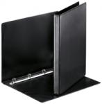 Esselte Caiet mecanic Panorama, PP/PP, partial reciclat, certificare FSC, A4, mecanism 4RR, inel 16 mm, negru, Esselte E49753 (49753)