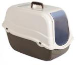 Kerbl Litter Box Minka - Закрита Котешка Тоалетна с активен въглен КРЕМ - 57x39x41 cm - 81571