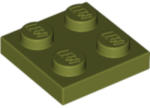 LEGO® Alkatrészek (Pick a Brick) Olívazöld 2X2 Lapos Elem 6079617