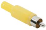 RCA dugó műanyag sárga (10db) (05077SA)
