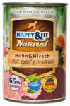 Happy&Fit Happy&Fit csirke és szarvashússal, almával 6x400 g