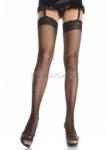 Leg Avenue Fishnet Thigh Highs Black 9023Q - XL