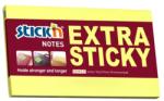 Hopax Notes autoadeziv extra-sticky 76 x 127mm, 90 file, Stick"n - galben neon (HO-21674)