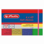 Herlitz BLOC NOTITE ADEZIV TRANSPARENT 20MMX50MM SET4X40F Notes autoadeziv 20x50 mm asortate (0790600)