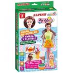 ALPINO Kit 4 culori x 40gr plastilina magica + 2 papusi, ALPINO My style (MS-DP000166)