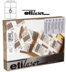 Etilux Etichete autoadezive 6/A4, 105 x 99 mm, 200 coli/top, ETILASER - albe 6/A4 alb A4 Etichete autocolante 200 coli/top (30900035)