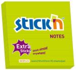 Hopax Notes autoadeziv extra-sticky liniate 101 x 101mm, 90 file, Stick"n - verde neon verde Notes autoadeziv 101x101 mm (HO-21505)