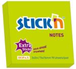 Hopax Notes autoadeziv extra-sticky 76 x 76mm, 90 file, Stick"n - verde neon verde Notes autoadeziv 76x76 mm (HO-21497)