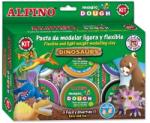 ALPINO Kit 6 culori x 40gr plastilina magica + 4 seturi accesorii, ALPINO Dinosaurs (MS-DP000140)