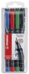 edding MARKER OHpen PERMANENT STABILO UNIVERSAL, 4 buc/set (960093) - viamond