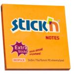 Hopax Notes autoadeziv extra-sticky 76 x 76mm, 90 file, Stick"n - portocaliu neon portocaliu Notes autoadeziv 76x76 mm (HO-21499)