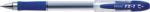 PENAC Pix cu gel PENAC FX-1, rubber grip, 0.7mm, con metalic, corp transparent - scriere albastra albastru Plastic Medie transparent Pix gel fara mecanism (P-BA1903-03F)