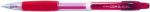 PENAC Pix cu gel PENAC CCH-3, rubber grip, 0.7mm, corp transparent - scriere rosie rosu Plastic Medie transparent Pix gel cu mecanism (P-BA3101-02F)