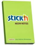 Hopax Notes autoadeziv 76 x 51 mm, 100 file, Stick"n - verde neon verde Notes autoadeziv 51x76 mm (HO-21163)