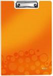 Leitz Clipboard dublu LEITZ Wow, polyfoam - portocaliu metalizat portocaliu A4 Clipboard dublu Polipropilena Buzunar interior (L-41990044)