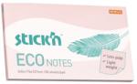 Hopax Notes autoadeziv 76 x 127 mm, 100 file, Stick"n Eco - roz pastel (HO-21750)