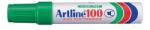Artline Permanent marker ARTLINE 100, corp metalic, varf tesit 7.5-12.0mm - verde (EK-100-GR) - viamond