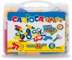 CARIOCA Kit 3 culori x 50gr plastilina + 8 forme modelaj + accesorii, CARIOCA Plasty (CA-43263)