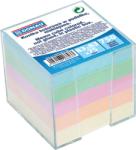 Donau Cub hartie cu suport plastic, 92x92x82mm, DONAU - hartie culori pastel asortate Cub notes cu suport 90x90 mm asortate (DN-7491001-99)