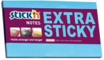 Hopax Notes autoadeziv extra-sticky 76 x 127mm, 90 file, Stick"n - albastru neon (HO-21677)