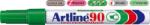 Artline Permanent marker ARTLINE 90, corp metalic, varf tesit 2.0-5.0mm - verde (EK-90-GR) - viamond