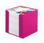 Herlitz BLOC NOTITE ALB 9X9X9CM ROZ ELECTRIZANT CU SUPORT alb Cub notes cu suport 90x90 mm (11365038)