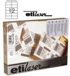 Etilux Etichete autoadezive 12/A4, 105 x 49, 5 mm, 200 coli/top, ETILASER - albe 12/A4 alb A4 Etichete autocolante 200 coli/top (30900058)