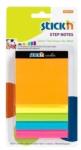 Hopax Magic cube color, 150 file, Stick"n Magic Steps - 5 culori neon Cub notes asortate (HO-21423)