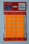 Tanex Etichete autoadezive color, 16 x 22 mm, 320 buc/set, Tanex - orange fluorescent portocaliu Etichete autocolante (TX-OFC-110-OG)