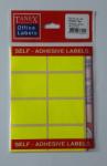 Tanex Etichete autoadezive color, 34 x 52 mm, 80 buc/set, Tanex - galben fluorescent galben Etichete autocolante (TX-OFC-120-YE)