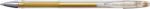 PENAC Pix cu gel PENAC FX-3 Metalic, 0.8mm, con metalic, corp transparent - scriere auriu metalizat auriu Plastic Medie transparent Pix gel fara mecanism (P-BA1603-15F)