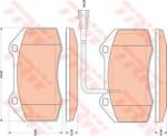 TRW Set placute frana, frana disc FIAT GRANDE PUNTO (199) (2005 - 2016) TRW GDB1812