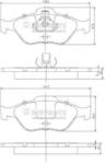 NIPPARTS Set placute frana, frana disc FORD COURIER (J3, J5) (1996 - 2016) NIPPARTS J3603065