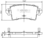 NIPPARTS Set placute frana, frana disc RENAULT MASTER II platou / sasiu (ED/HD/UD) (1998 - 2010) NIPPARTS J3611046