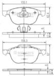 NIPPARTS Set placute frana, frana disc FORD KUGA II (DM2) (2012 - 2016) NIPPARTS J3603063