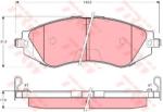 TRW Set placute frana, frana disc DAEWOO LEGANZA (KLAV) (1997 - 2004) TRW GDB3171