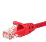 NETRACK patch cable RJ45, snagless boot, Cat 6 UTP, 1m red (BZPAT16R) - vexio