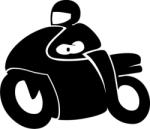  Motoros alak 2 db plottervágott autós matrica applikáló fóliával