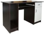 Spectral Mobila Birou Nero cu 1 usa si 1 sertar, Wenge/Brad, 120 x 74 x 60 cm