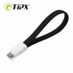  Kábel: TiPX mágneses fekete micro Usb adatkábel (22cm, nagy sebességű)