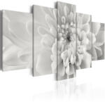 Artgeist Kép - Dahlia flower in grey shades 100x50