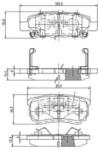 NIPPARTS Set placute frana, frana disc MITSUBISHI OUTLANDER I (CU) (2001 - 2006) NIPPARTS N3615015